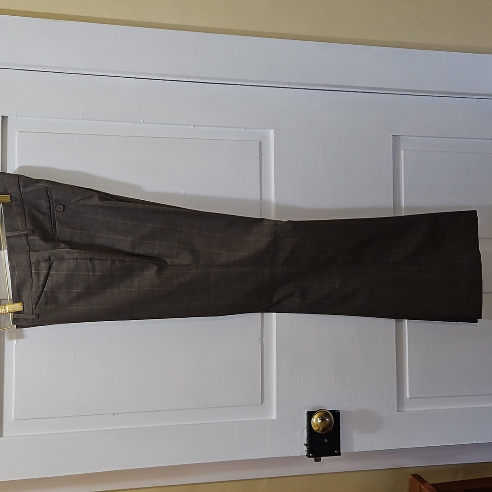 Victoria's Secret Brown Plaid Trousers